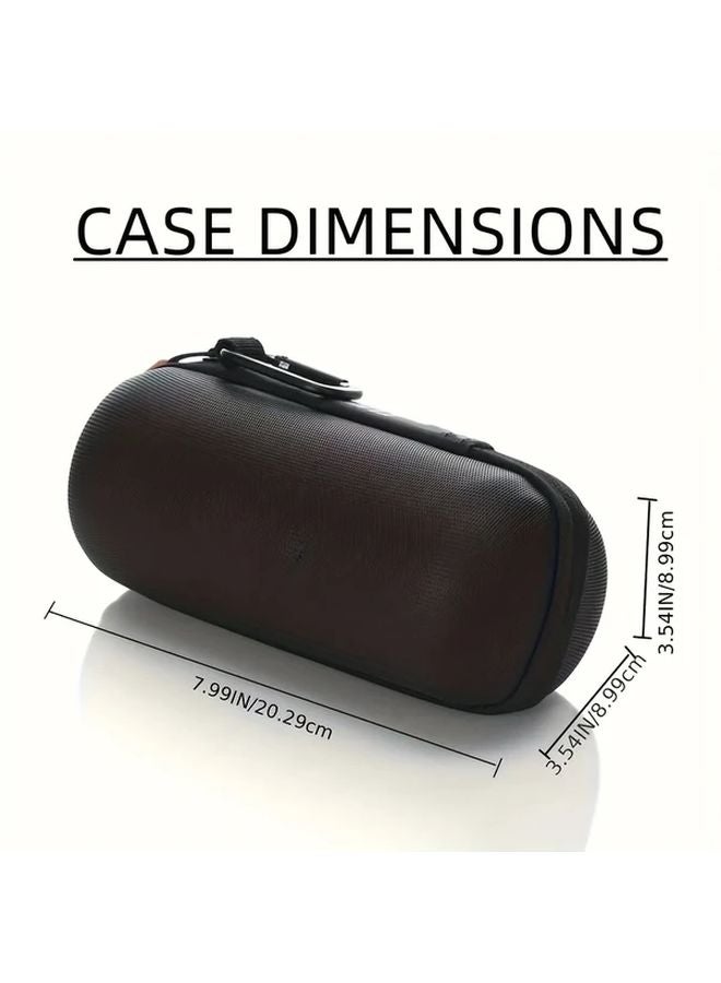 Hard EVA Protective Case For JBL Flip 3 4 5 6 Portable Speaker Black With Handle Carabiner - Image 3